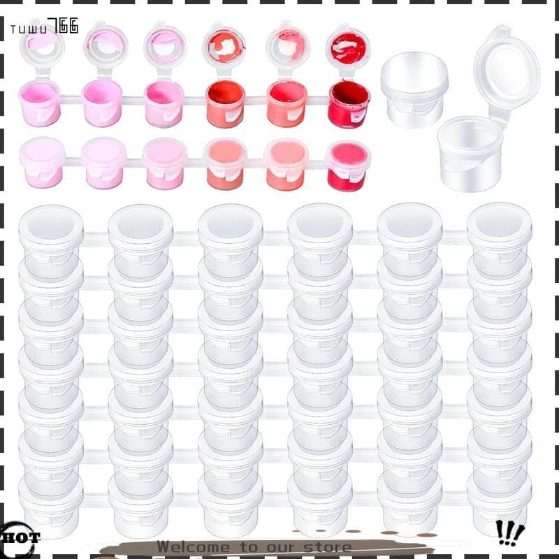 Codedhtrshj1100 Tiras 600 Potes De Tinta Vazios Pintura Para Salas De Aula Artes Escolares Artesanato Suprimentos , 3ml/