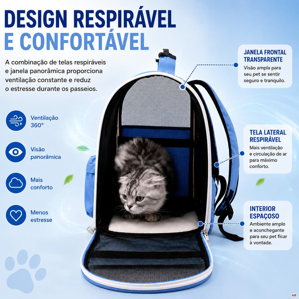 Mochila Bolsa Pet Desmontável Para Viagens Passeios Cães E Gatos