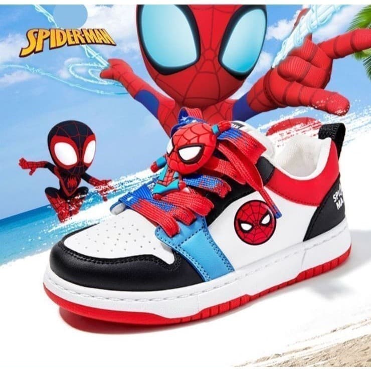 Tenis Infantil do Homem Aranha + 2 Cadarços (Azul e Vermelho) do 26 ao 33 -  50% OFF