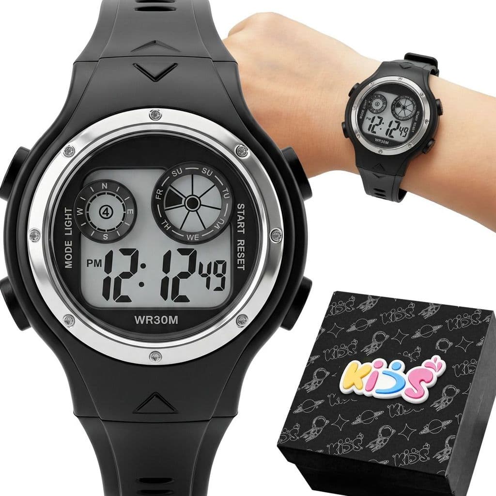 relogio digital qualidade premium silicone infantil criança