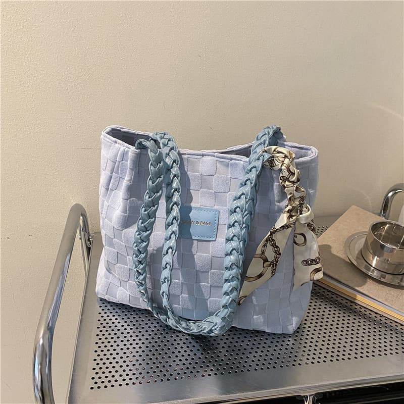 Bolsa feminina de grande capacidade, bolsa de lona fofa, novo estilo, primavera verão, bolsa de ombro, estudantes univer