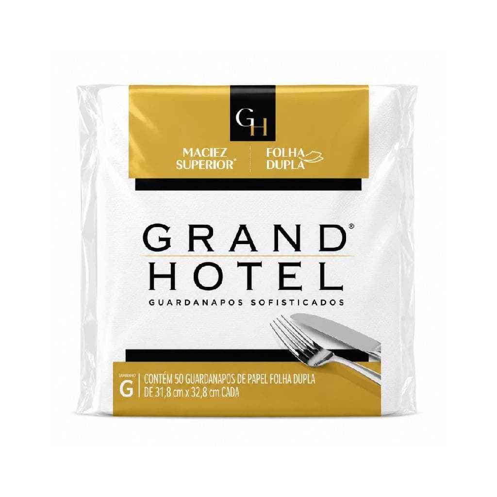 Guardanapo de Papel Grand Hotel Folha Dupla G 50 uni.