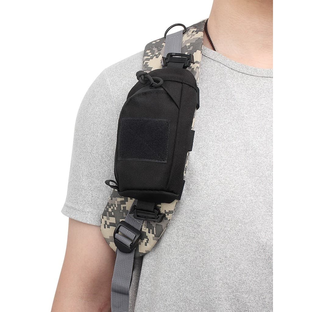 Mochila de montanhismo ao ar livre alça de ombro saco do telefone móvel multifuncional edc saco de armazenamento mochila