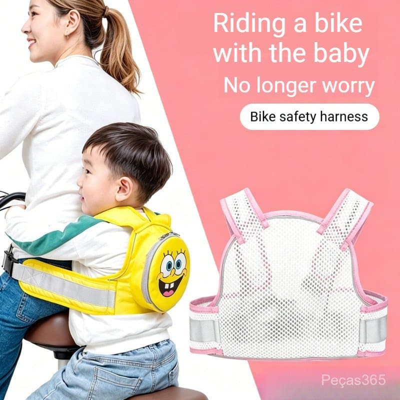 Cinto de segurança infantil para carros elétricos, motocicletas e scooters - uma ferramenta mágica para transportar cria