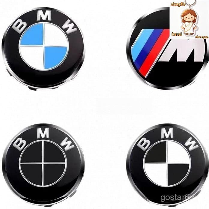 4 PCS Apropriado Para A Tampa Do Cubo De Roda BMW 68mm Azul Branco Preto E 56mm Logotipo Da Plástica