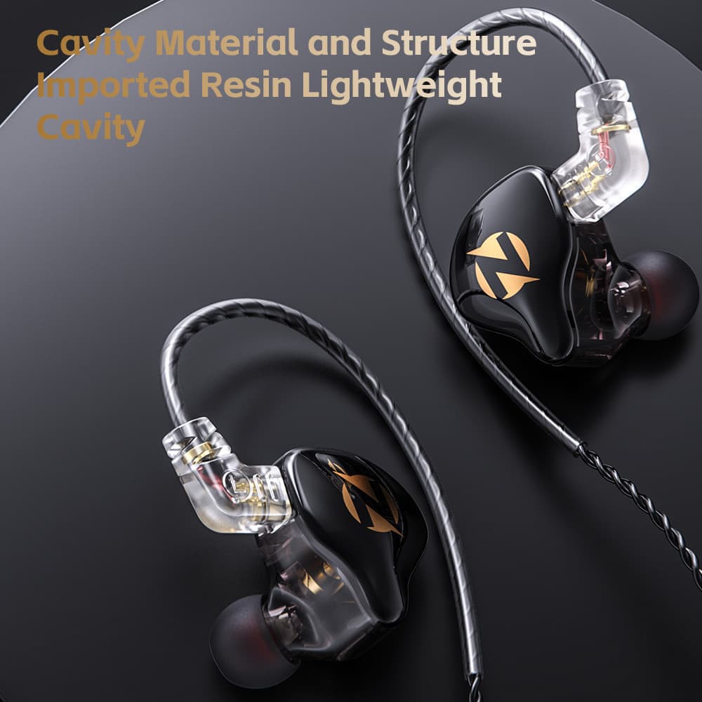 Fones de Ouvido com Fio QKZ AK9 PRO 2026 HIFI para Música, Jogos e Esportes com Cabo Destacável