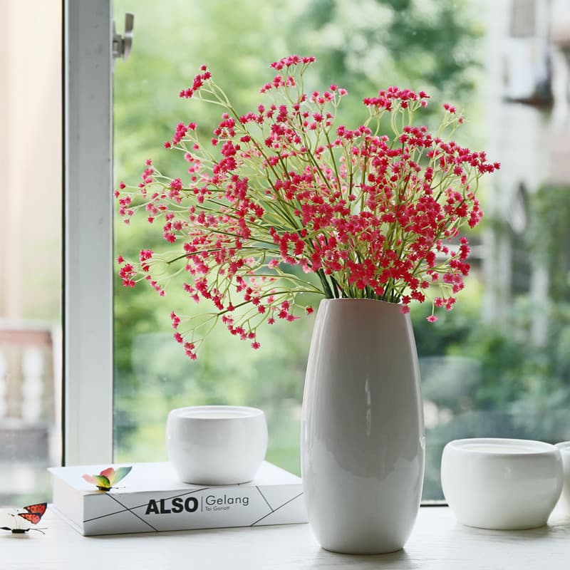 Hejia americano fresco Gypsophila conjunto de flores artificiais ornamentos PU borracha macia sentir ornamentos flores a