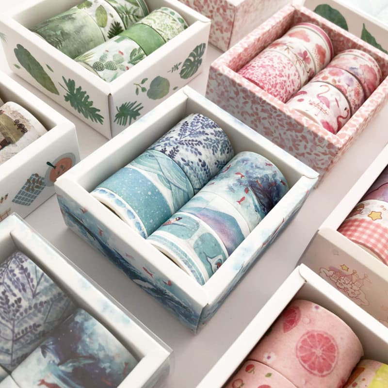 Manual de fita básica menina cor Washi conjunto de fita rolo inteiro diy adesivo decorativo manual filme