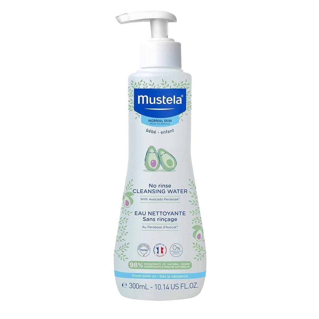 Água Micelar Sem Enxágue Mustela Baby - com Abacate Natural e Aloe Vera - para Rosto, Corpo e Fralda do Bebê - Pacote co
