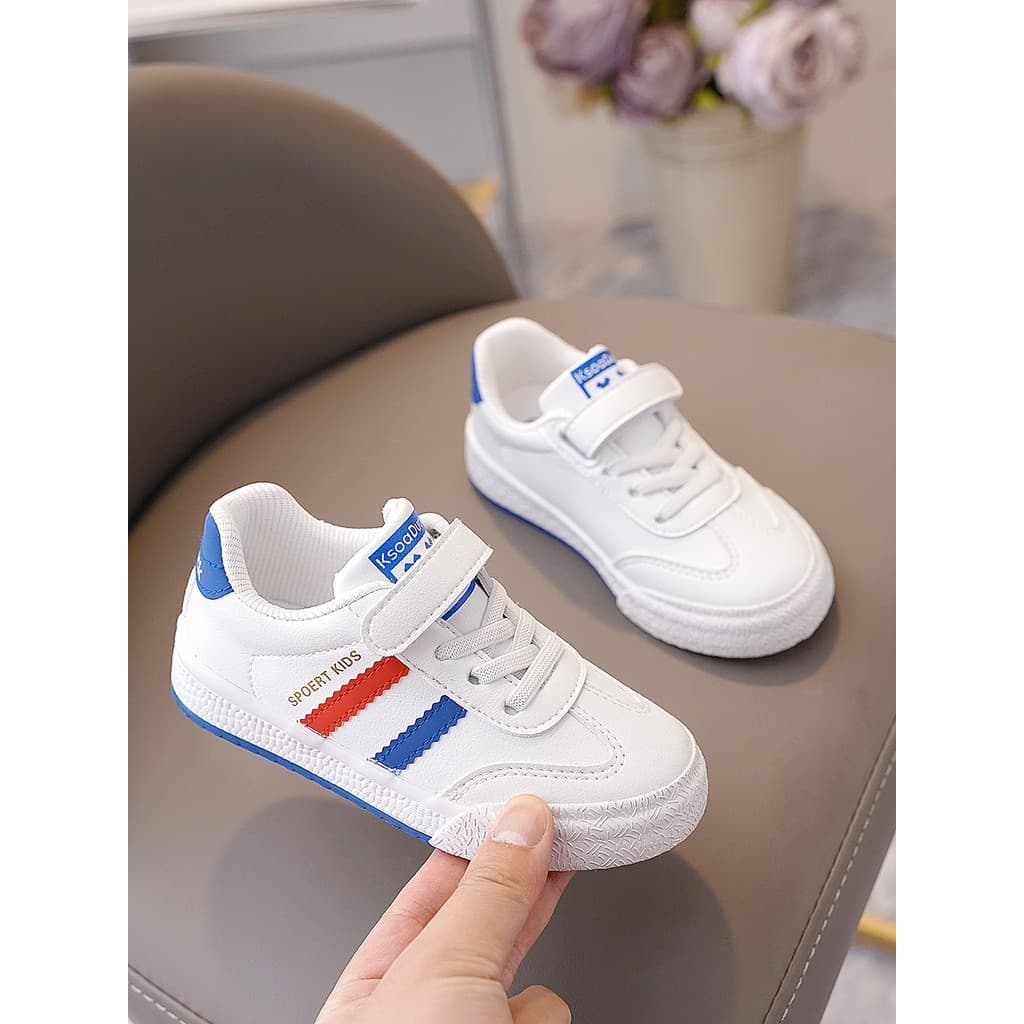 Bebê da criança sapatos infantis tênis 2024 primavera outono novo estilo sapatos brancos meninos Street Wear sapatos cas