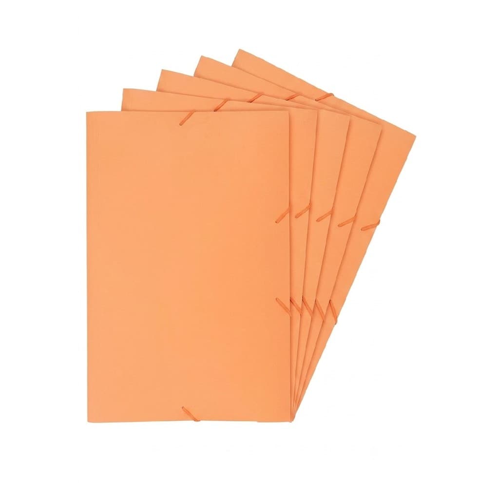 Pasta Aba Elastica Oficio Laranja Pastel 5 und ACP