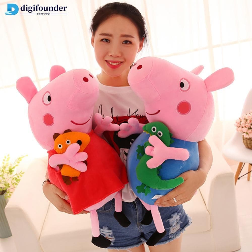 DGR 20cm Peppa Pig Brinquedo De Pelúcia Macio Recheado Bonecas Festa De Família Para Crianças Natal Ano Novo Presentes D