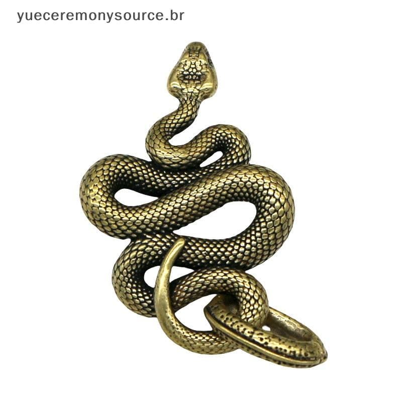 # yuece Cobra De Latão De Cobre , Estatuetas De Decoração De Bronze Antigo Para Interiores , Ornamento De Mesa , Estátua