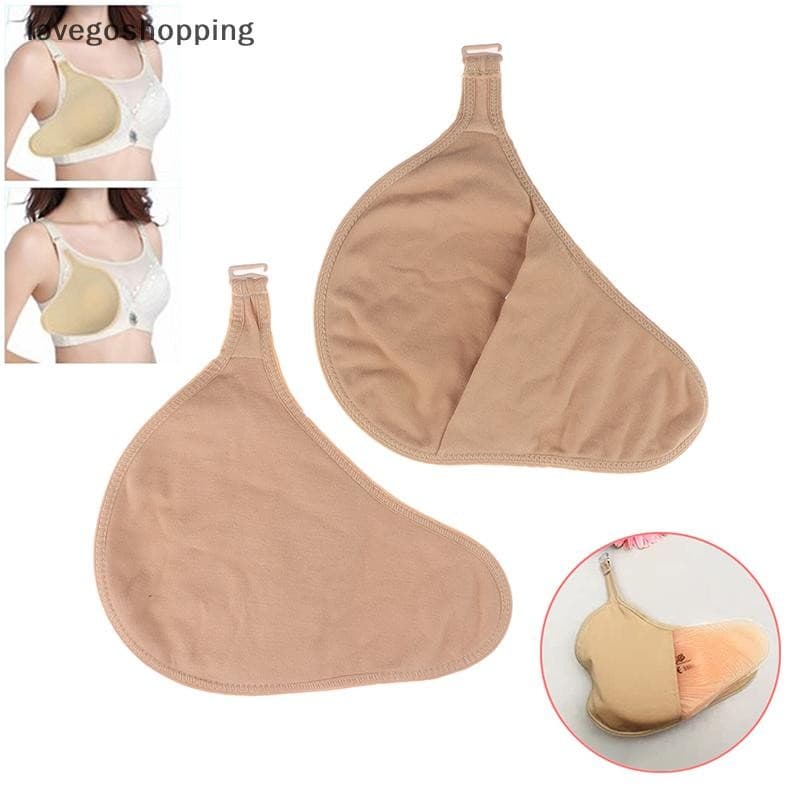 [lovego] Bolso Protetor De Mama De Silicone Para Mastectomia Espiral Gancho Prótese Portátil Bolsa De Proteção Tamanho S