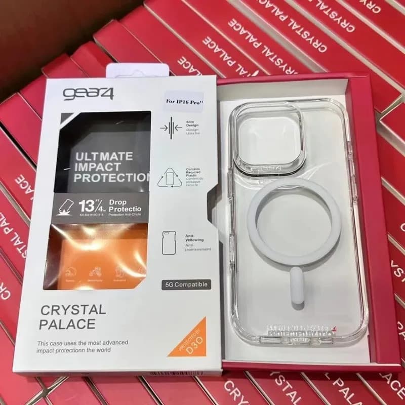 Novo ~ Gear4 MagSafe iPhone17promax Air Hard Clear Armor iPhone16 15 14 Plus 13Pro Max 12pro Capa À Prova De Choque