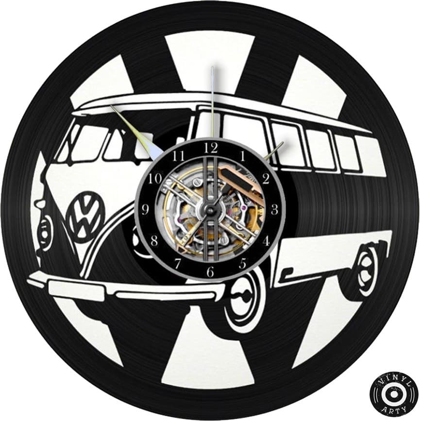 Relógio de Parede Relógio de parede Volkswagen Kombi - Real - cortado Relógios de parede 30cm Disco