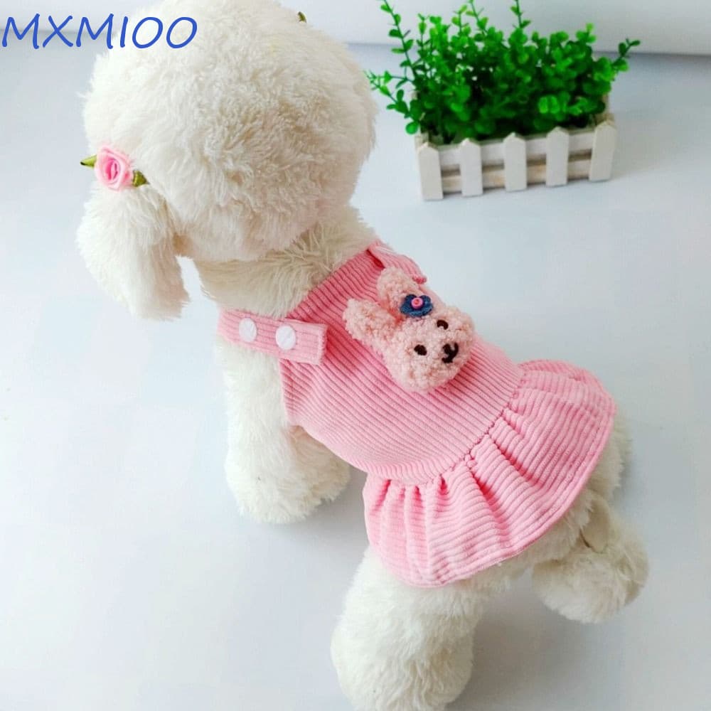 MXMIOO Cat Saia Urso Para Primavera E Outono Vestido Confortável Macio Cachorro