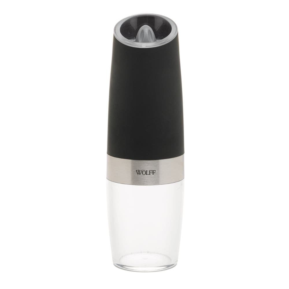 Moedor de Temperos Automático Aço Inox Gravity Preto 6X6X20cm Wolff