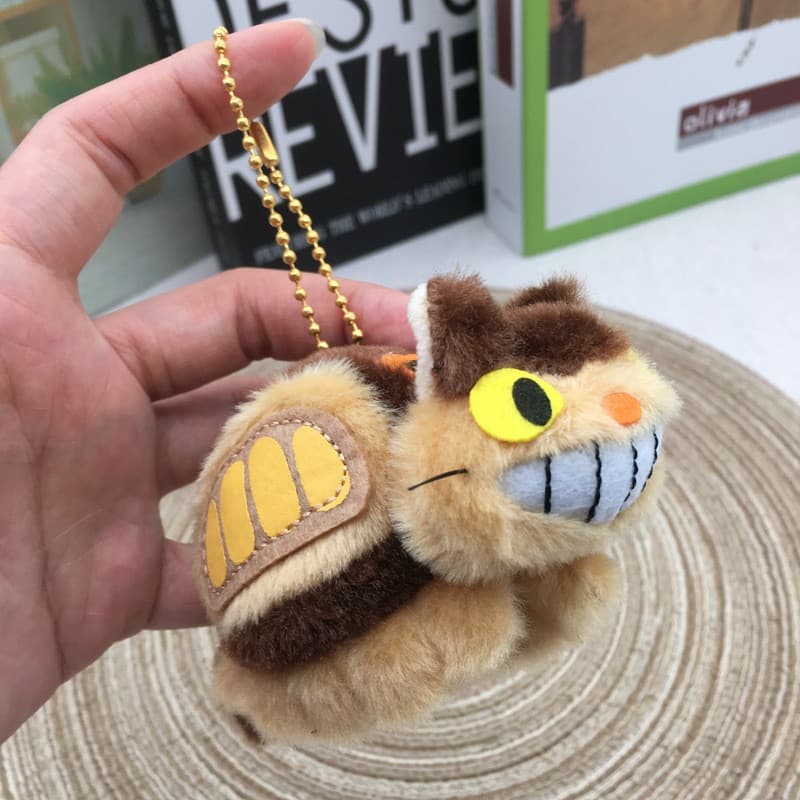 111cm Hayao Miyazaki Meu Vizinho Totoro Brinquedo de Pelúcia Ônibus Anime May e Gato Chaveiro Boneca Kawaii Cat Bus Pelú