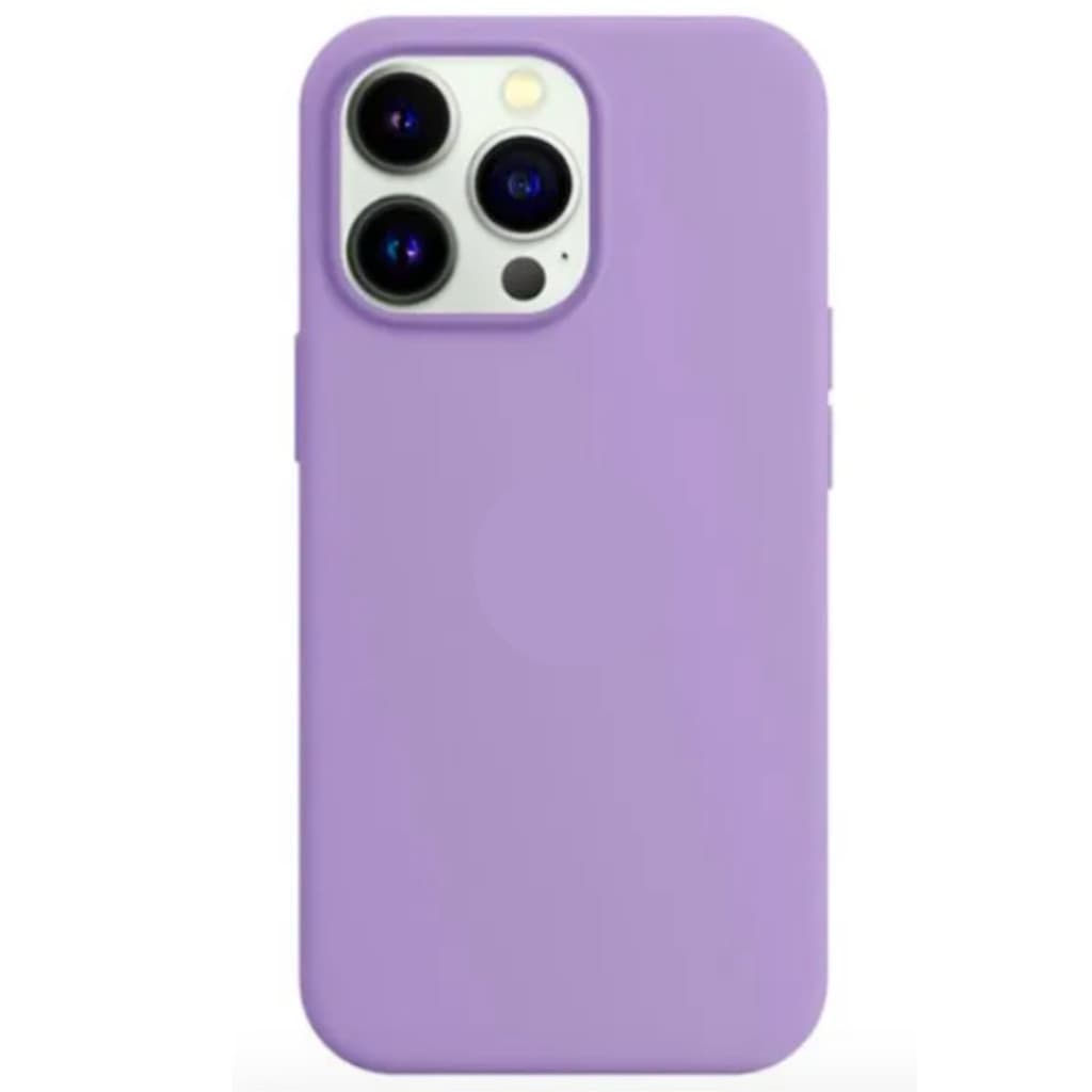 Capa Capinha Para iPhone 13 Pro Max Lilás Aveludado