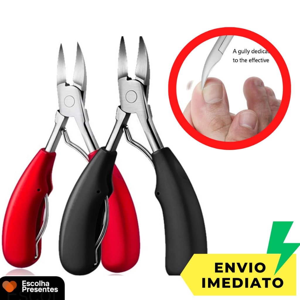 Alicate mola dupla De Cortar Unha Curvado Profissional Aço Inox Manicure pedicure