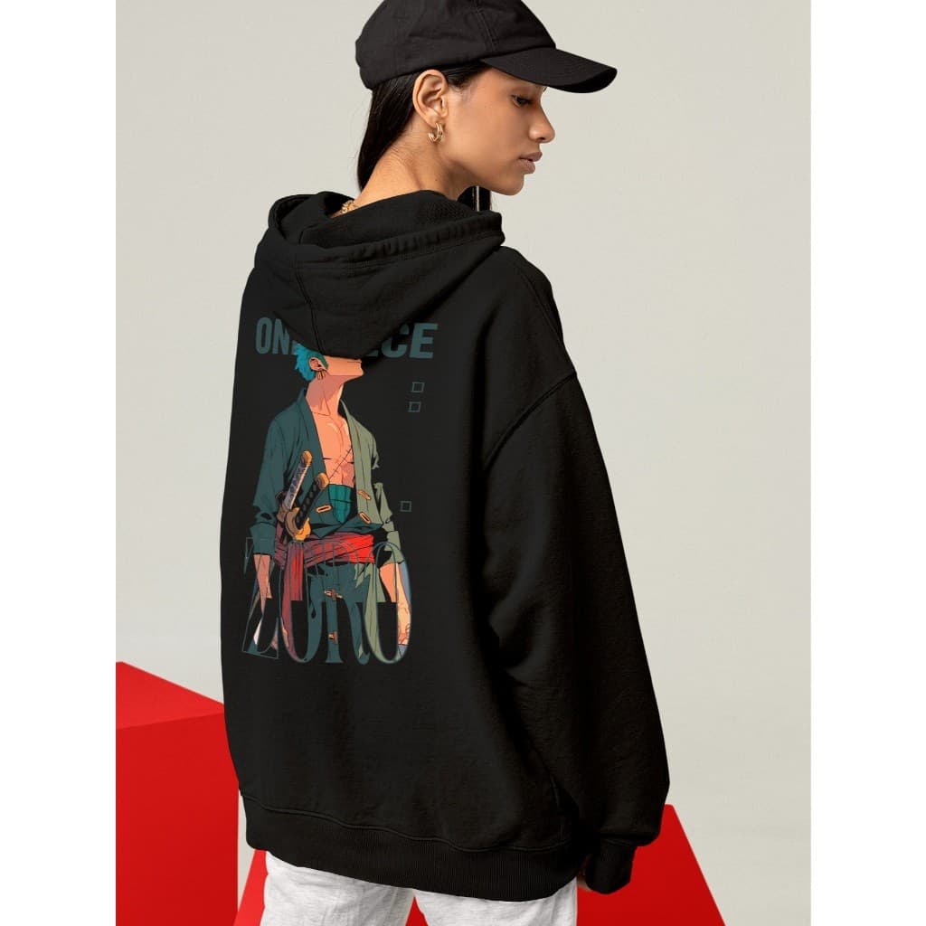 Moletom Blusa One RoronoaZoro Wano Streetwear Premiun Unissex Ref-3761 Dtf