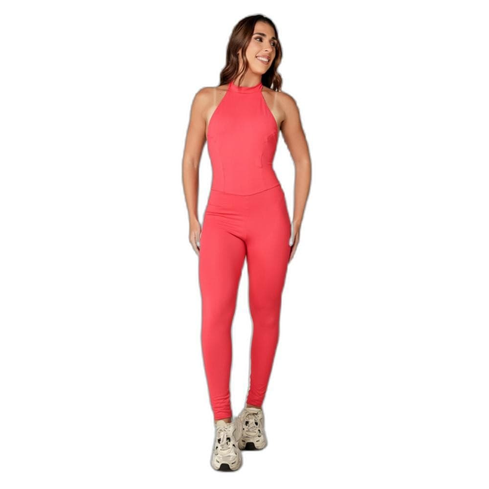 Macacão Viva Vulcão Fitness Vermelho para Conforto e Elasticidade Ideal para Treinos Intensos
