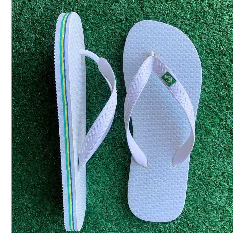 Chinelo de Dedo Masculino Adulto e Infantil com Bandeirinha Brasil – Leve Versátil Barato
