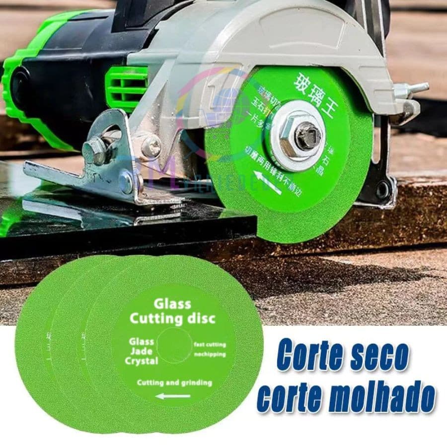 Lâmina De Serra Multifuncional 100mm Ultra Fino Cerâmico PVC Vidro 6 Em 1 Disco De Corte Diamante