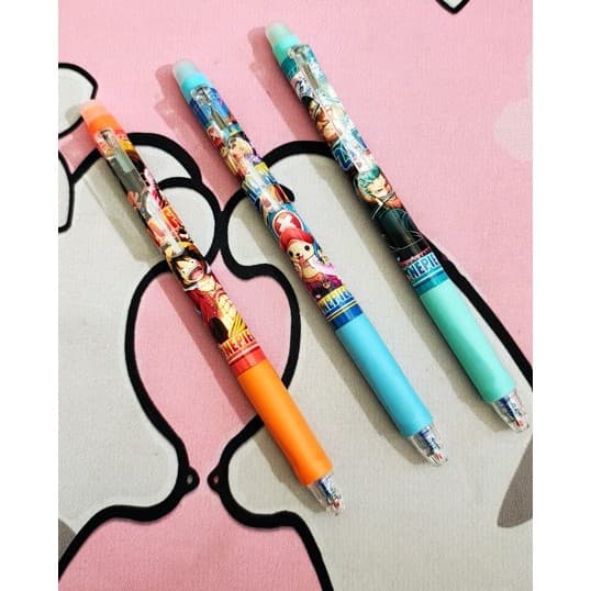 Caneta apagável One Piece, esferográfica, material escolar, papelaria fofa