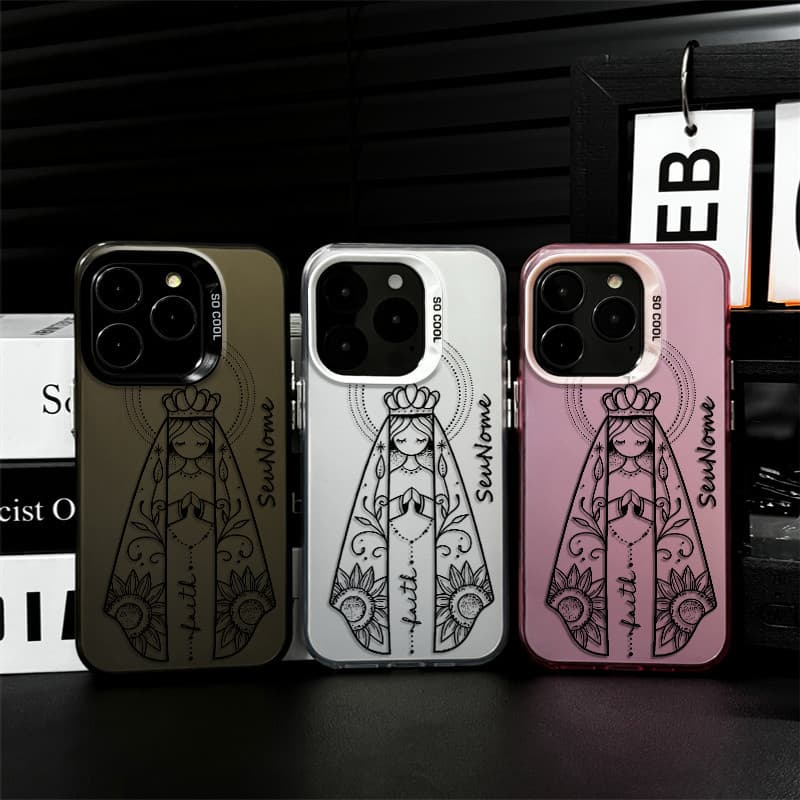 Capinha celular personalizada Nossa Senhora de Maria Para MOTO G84 G60 G54 G24 G34 G52 Motorola Capinha Silicone D029