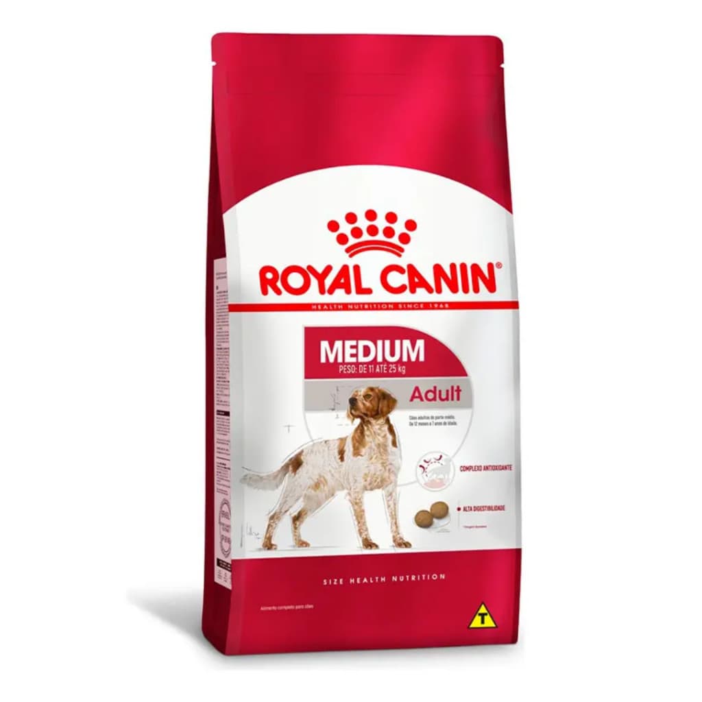 Ração Royal Canin Medium Adult Cães Adultos Médio 12kg