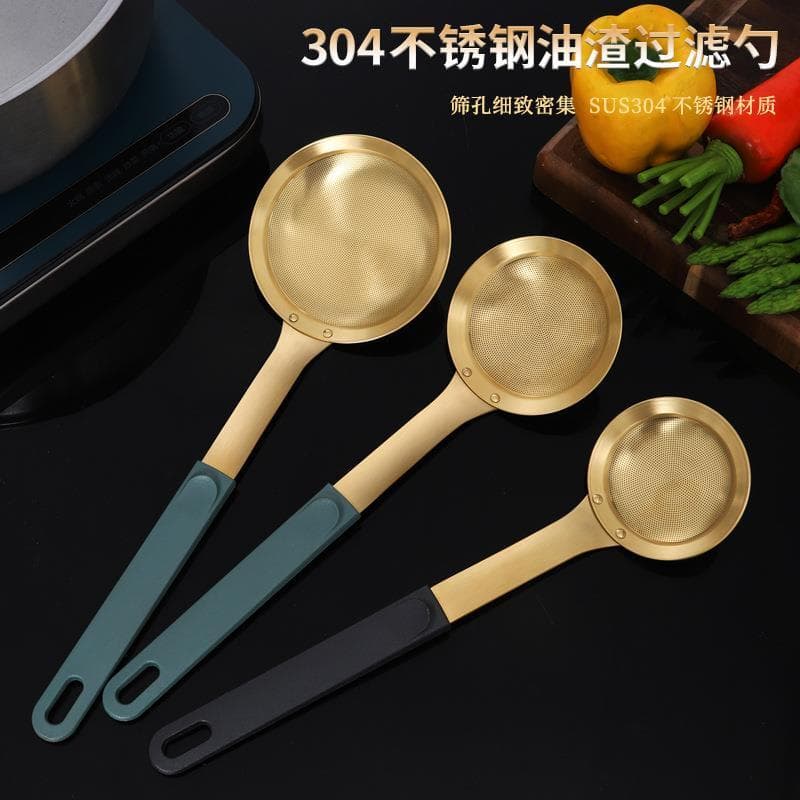 Coador De aço inoxidável 304, suprimentos De cozinha, panela quente doméstica, espuma flutuante, colher separadora De gr
