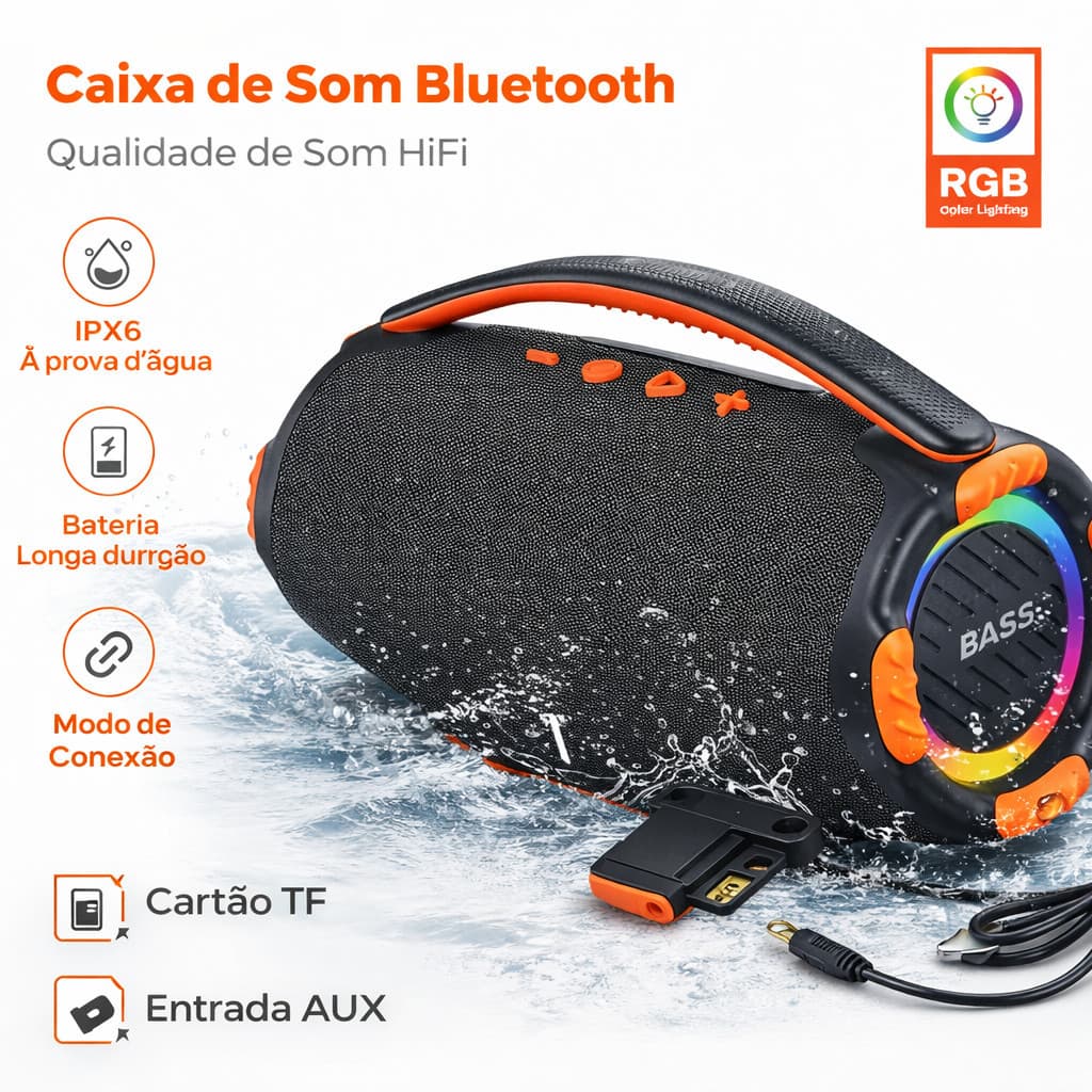 59 Wave – Caixa de Som à Prova d’Água