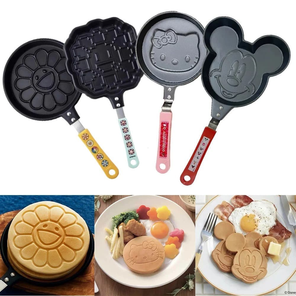 Panela Portátil Multifuncional com Padrão 3D Kawaii Hello Kitty Anime Stitch para Muffins em Casa BLAY