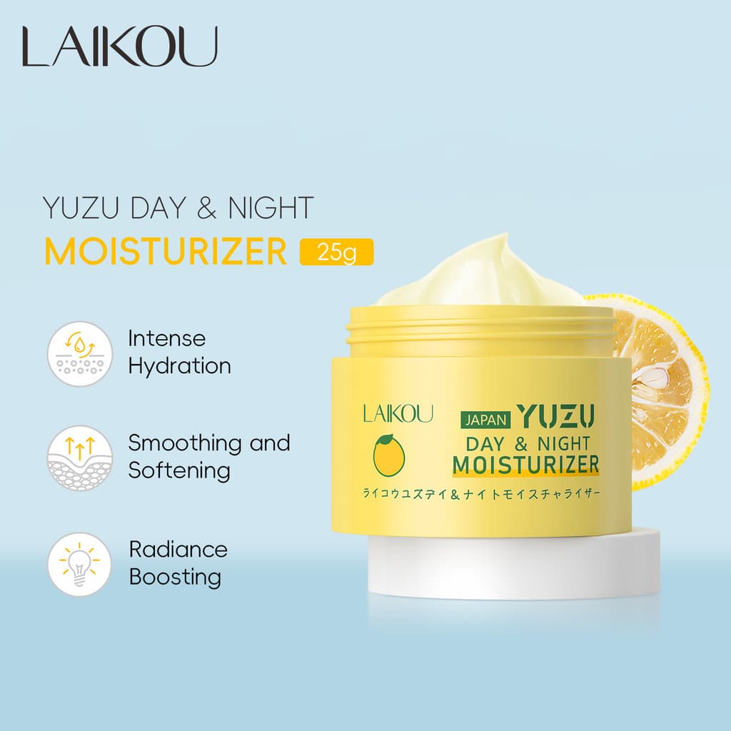 LAIKOU Novo Produto Creme Hidratante YUZU Dia E Noite
