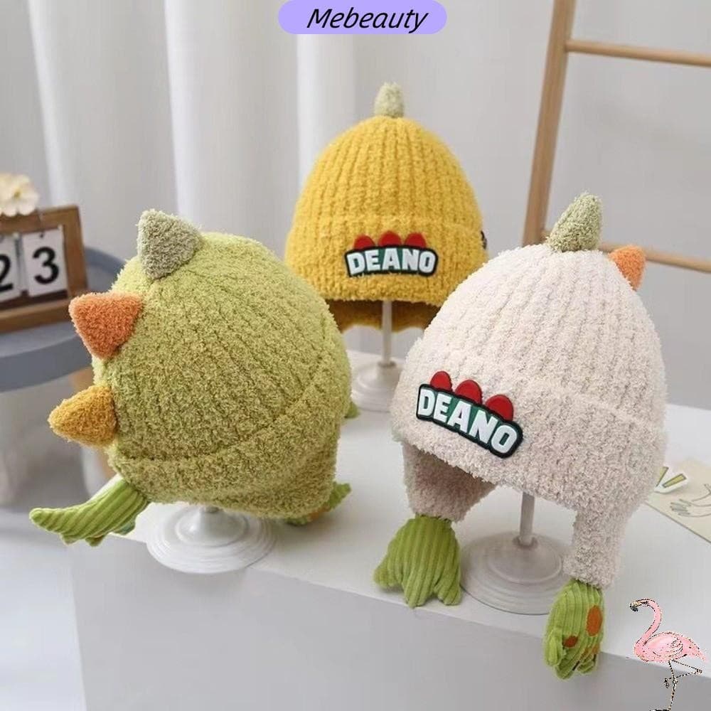 Boné Pulôver MEBEAUTYBR , Chapéu Quente De Proteção De Ouvido À Prova De Vento , Balaclava Infantil Frio De Dinossauro F