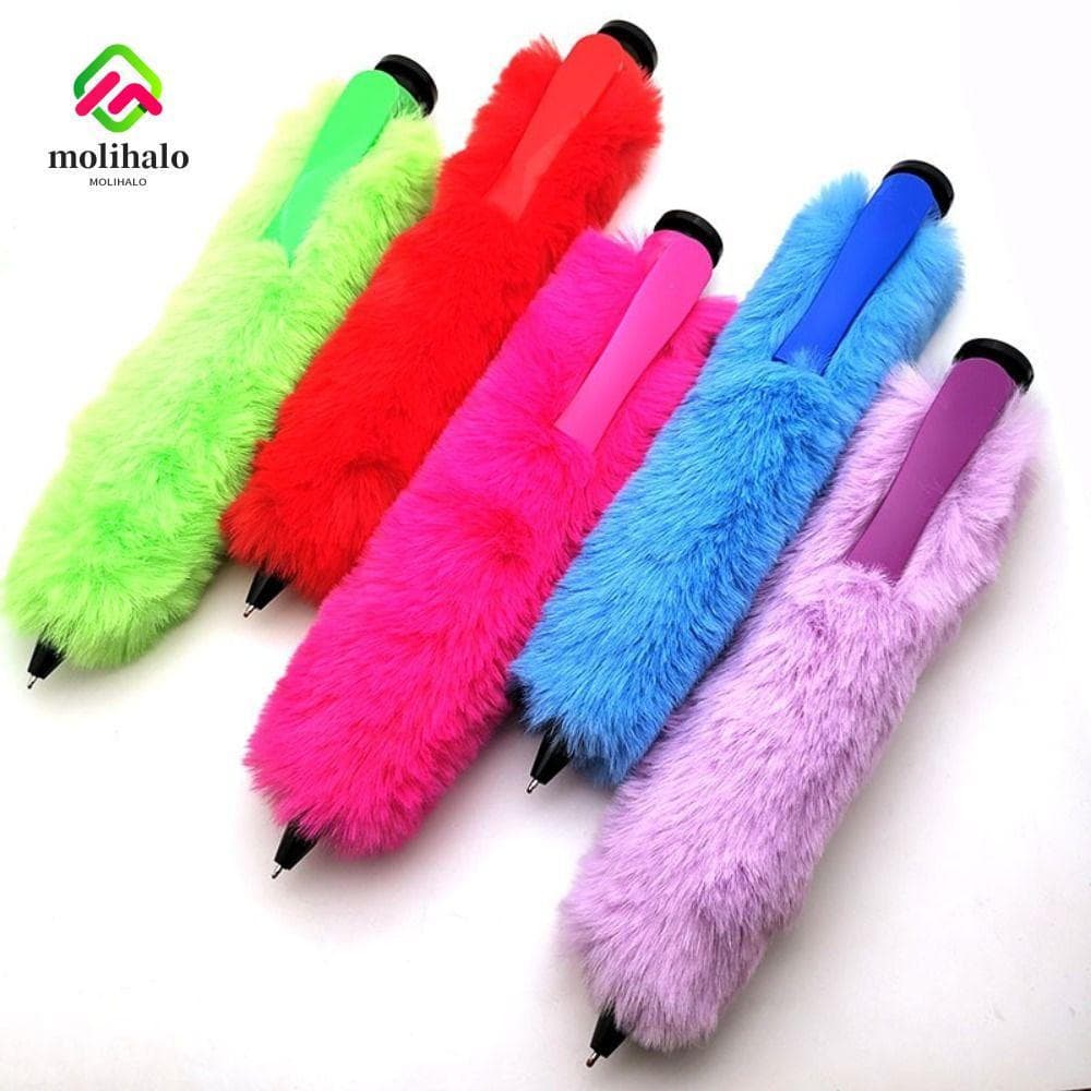 Caneta Esferográfica Grande MOLIHALO , De Escrita De Plástico De Pelúcia , Adereços De Brinquedo Novidade Neutra Enorme