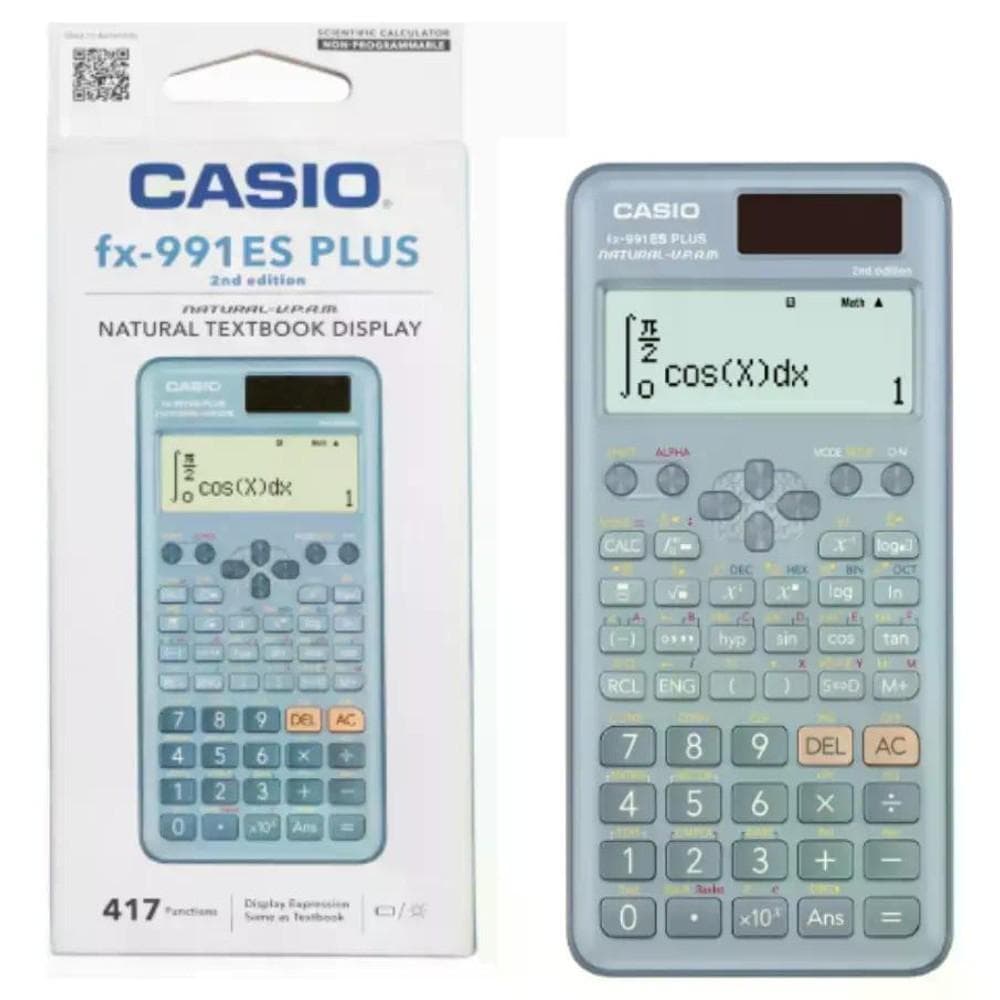 Calculadora Científica Casio FX-991ES Plus 417 Funções Azul