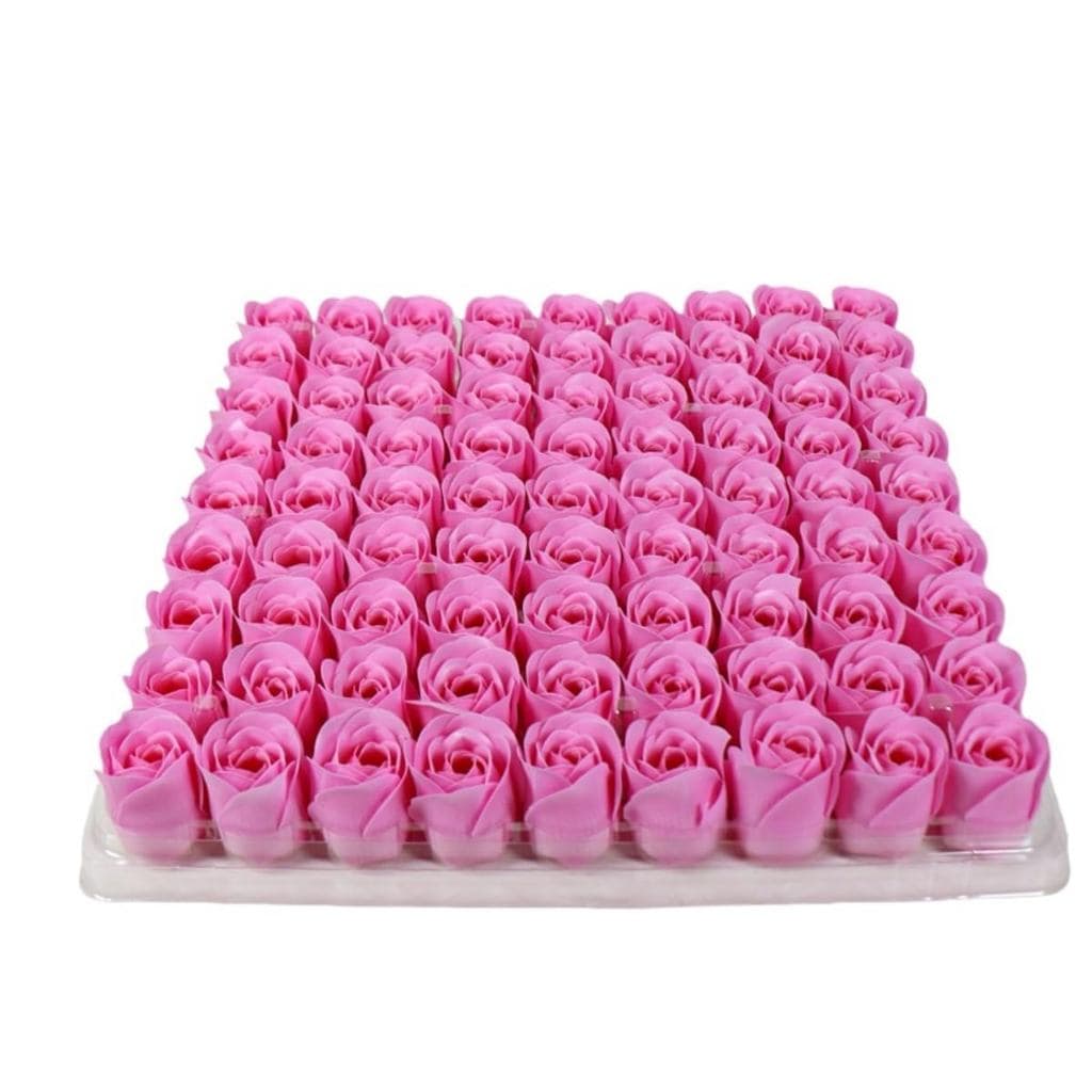 Presente de Dia dos Namorados: 81 Peças de Flores de Sabão, Pétalas de Rosa para Banho, em formato de rosa decorativa, c