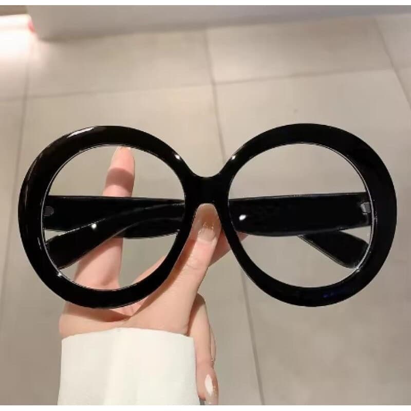 Óculos Redondos Grandes Com Armação De Da Moda