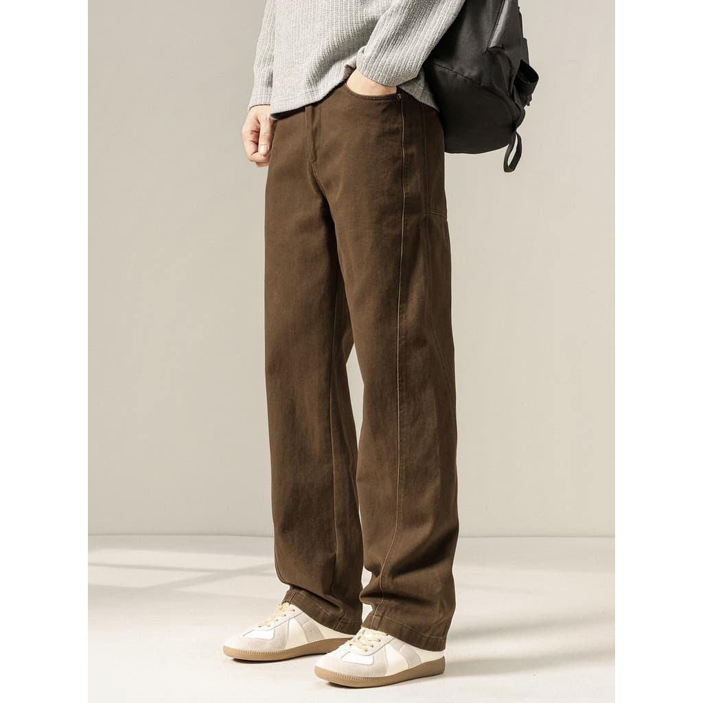 Americano puro algodão Casual Jeans masculino primavera outono novo estilo quatro estações tamanho grande solto em linha