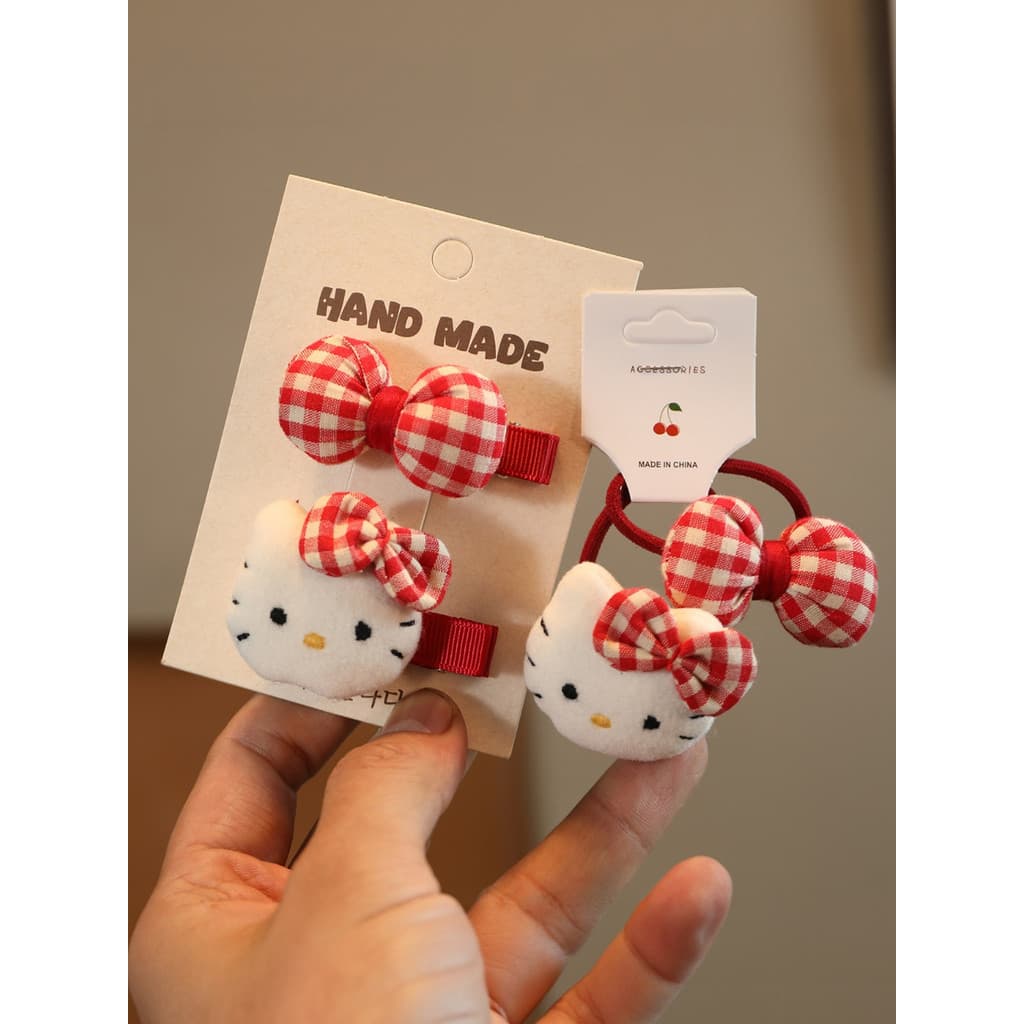 Crianças inverno vermelho arco gato anel de cabelo meninas bonito bandana meninas tamanho pequeno não machuca o cabelo e