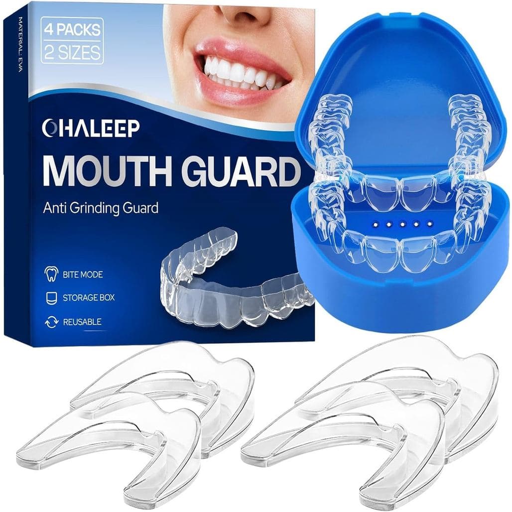 Protetor bucal anti-ranger de dentes para clonchar os dentes à noite, protetores bucais para ranger os dentes durante o