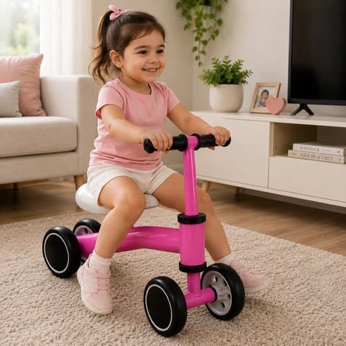 Bicicleta Equilibrio Infantil Rosa Azul Bike Balance Sem Pedal Bebê Andador Kids Criança Presente