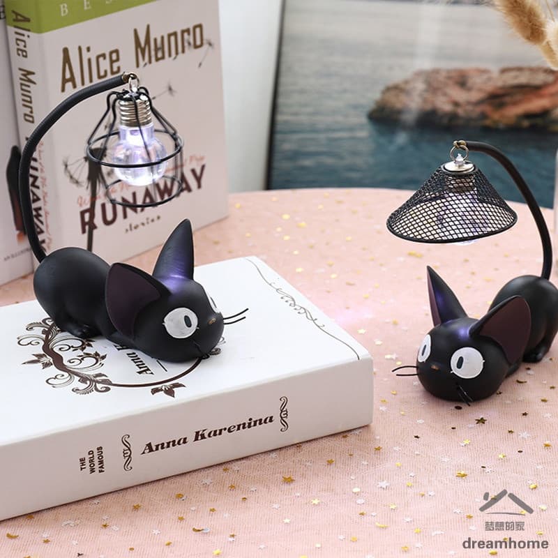 Luz Noturna do Gato de Kiki para Crianças Ghibli O Serviço de Entrega de Kiki Lâmpada de Brinquedo de Gato Preto para Pr