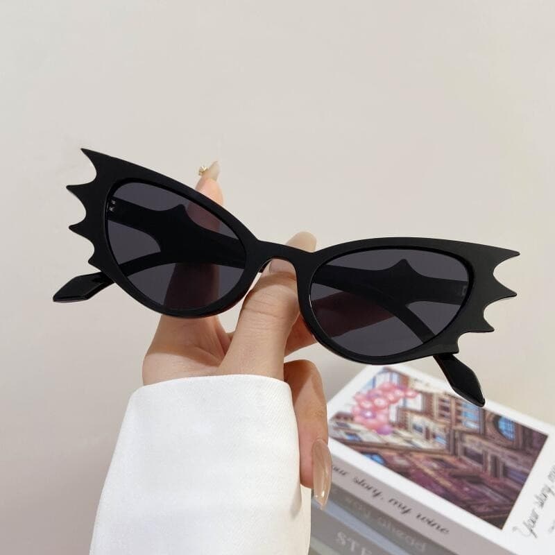 Óculos De Moda Com Design De Asa De Morcego Retrô – Unissex De Poliéster Tema Fantasma Para Festas Casuais , Praia , Ati