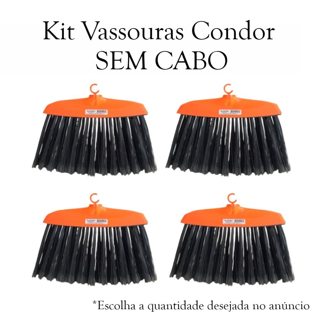 Vassoura Condor SEM CABO Original Vassoura de Limpeza Multiuso Uso Interno Externo