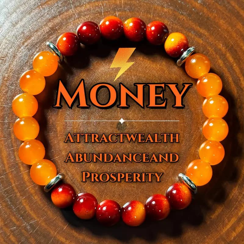 Pulseira Riqueza Imitação Olho de Tigre Topázio Corda Elástica Pulseira Ajustável