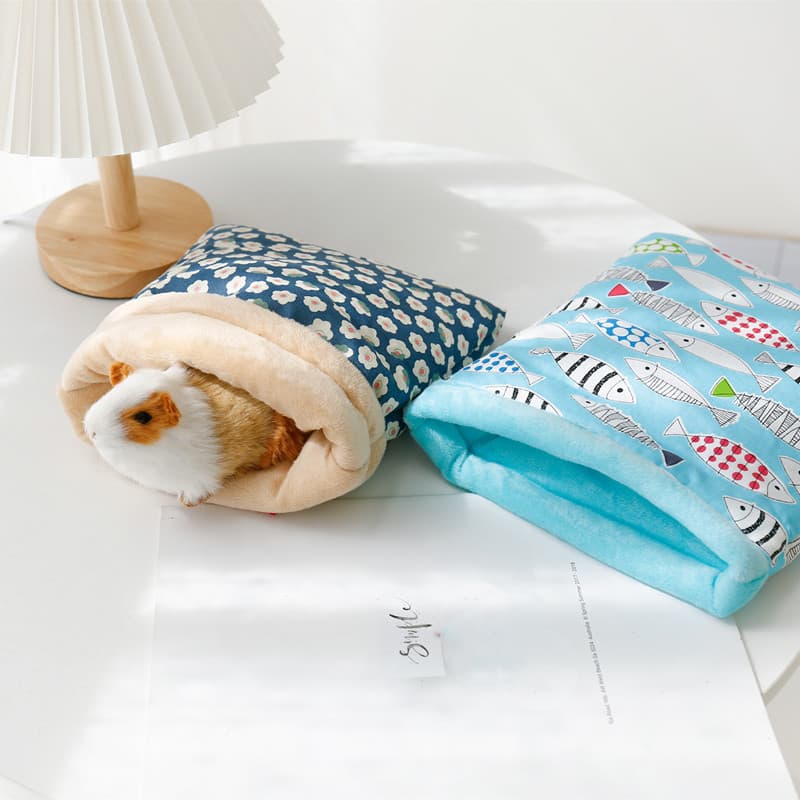 Pequeno Animal De Estimação Hamster Cobaia Ninho Pet Ouriço Esquilo Cama Confortável Casa Quente Saco De Dormir Para O I